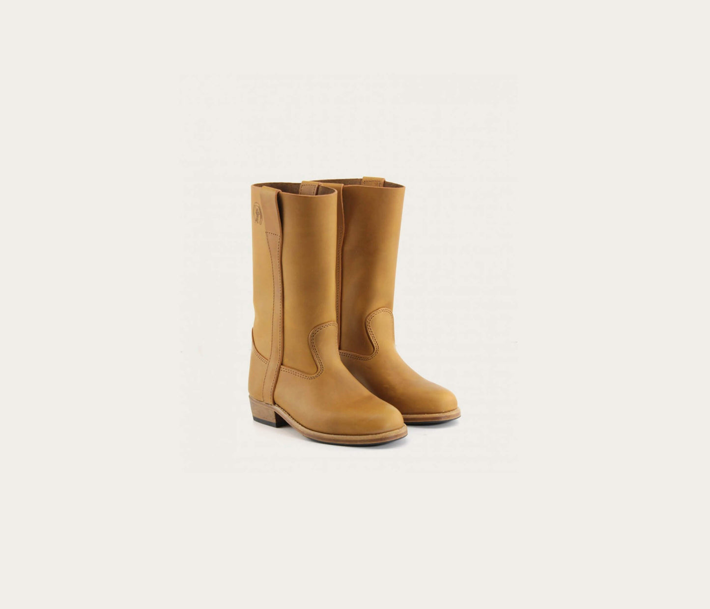 paire de bottes en cuir enfant, paire de botte enfant, paire de botte camarguaise en cuir enfant, paire de botte de gardian enfant