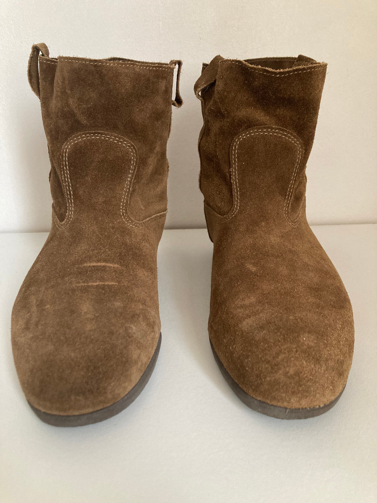Elsa Bottine Femme Velours Taupe