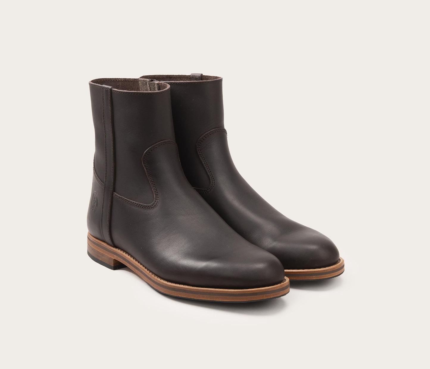 Camille Bottine Zip Homme Café