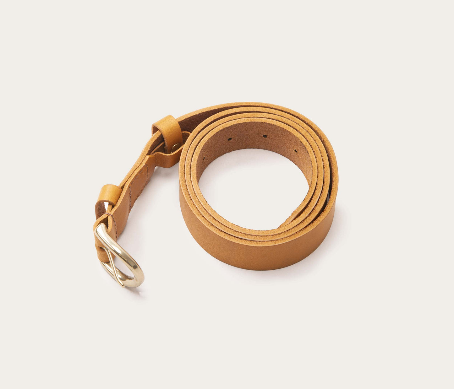 Ceinture 25mm en cuir naturel
