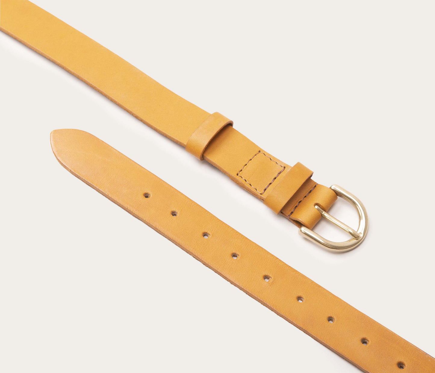 Ceinture 25mm en cuir naturel
