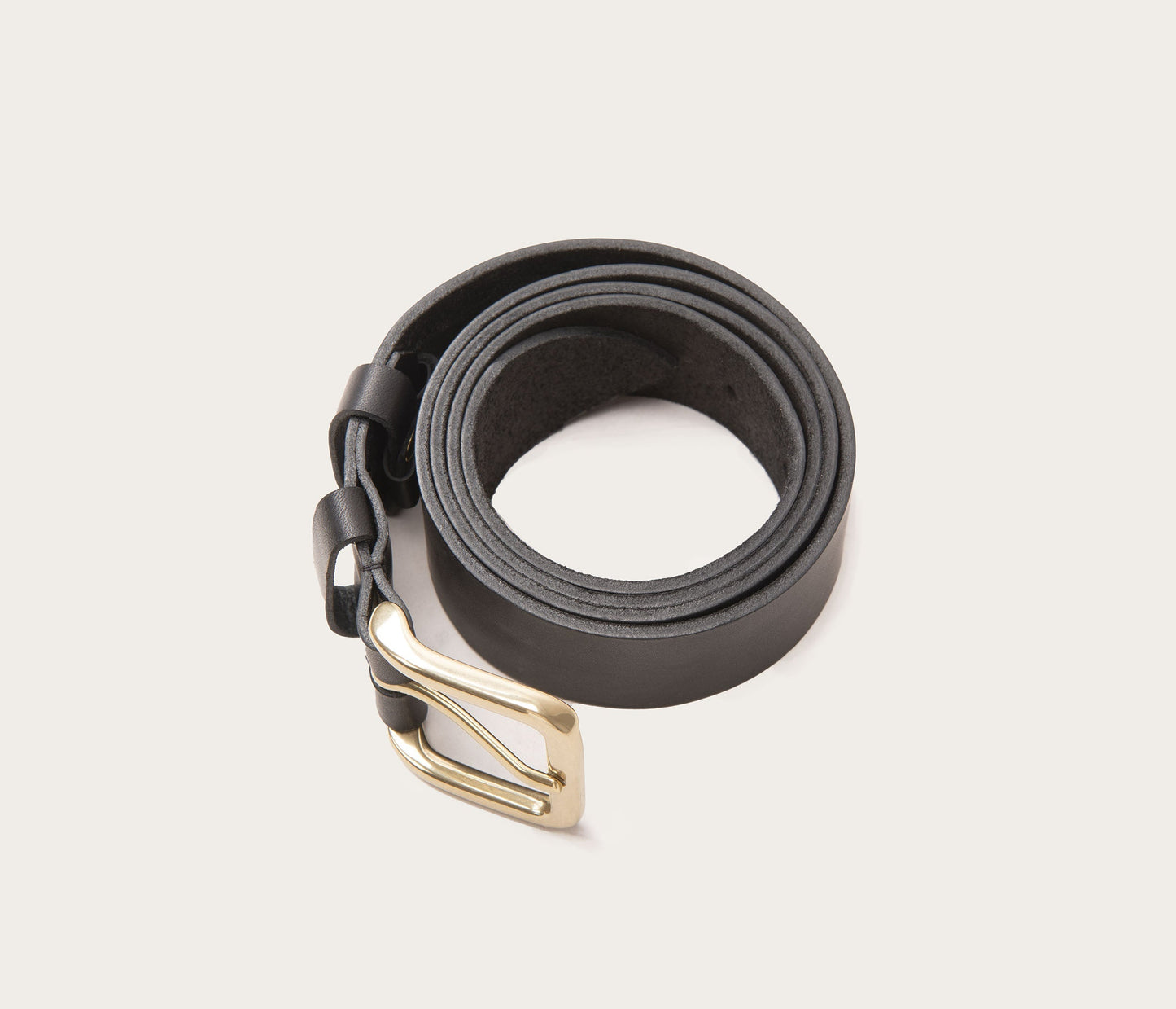 Ceinture 35mm en cuir noir