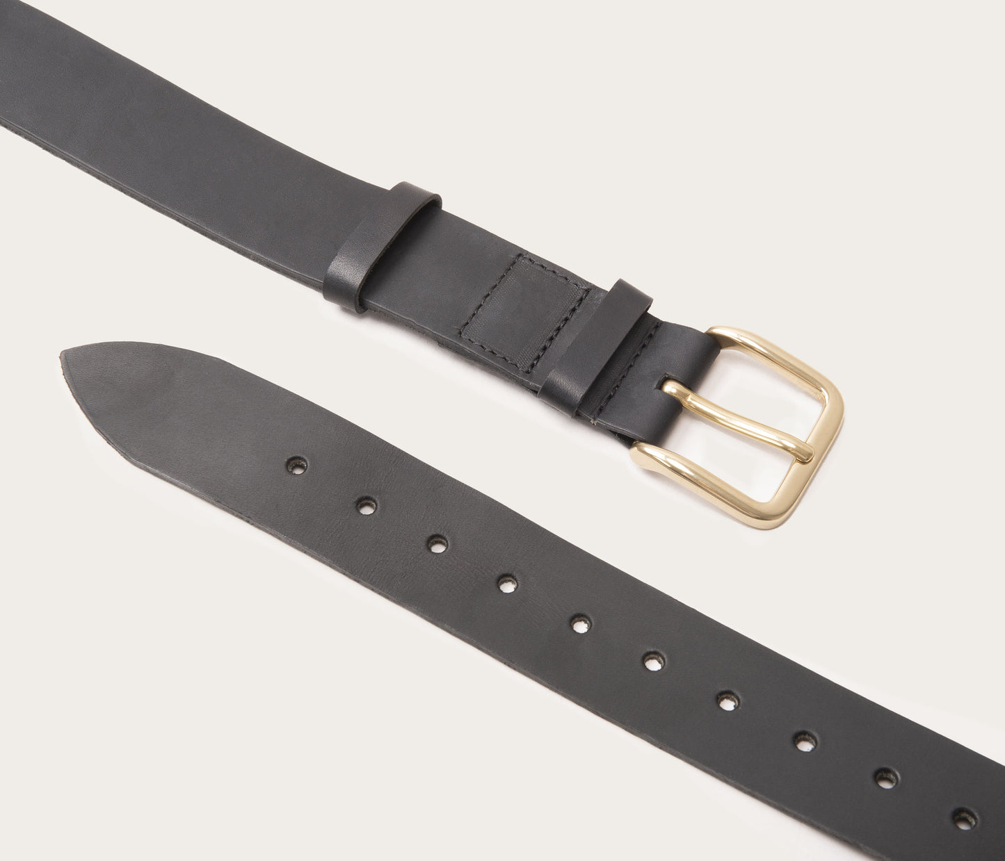 Ceinture 35mm en cuir noir