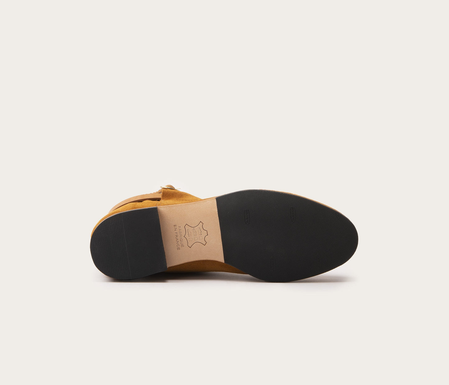 Chelby Bottine Femme Velours Ecureuil