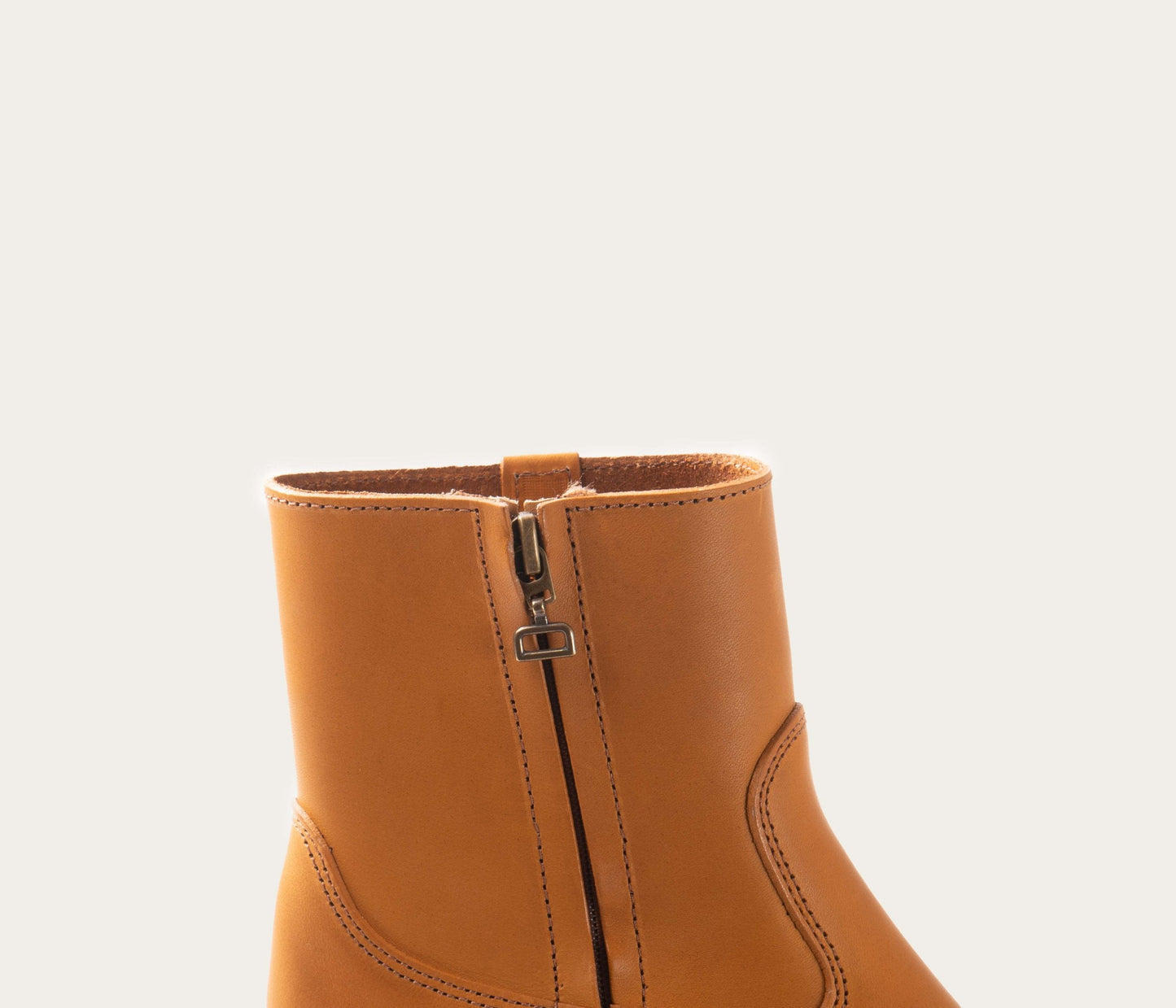 Clint Bottine Zip Femme Naturel