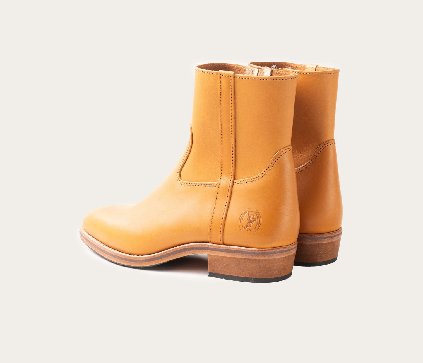 Clint Bottine Zip Femme Naturel