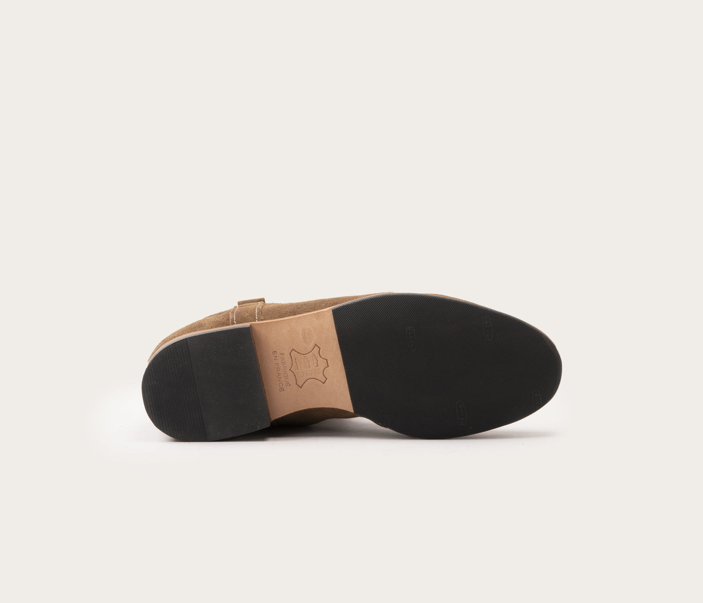 Elsa Bottine Femme Velours Taupe