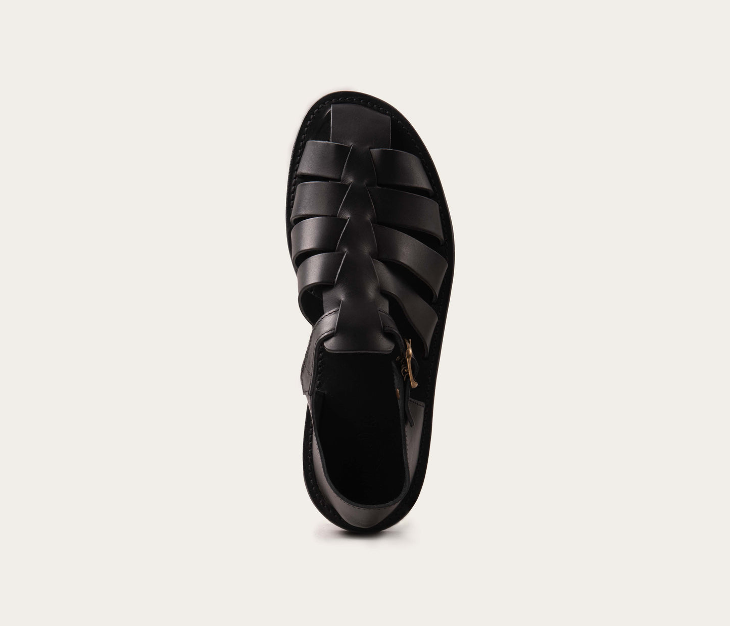 Geronimo Men's Full Ebony Sandal