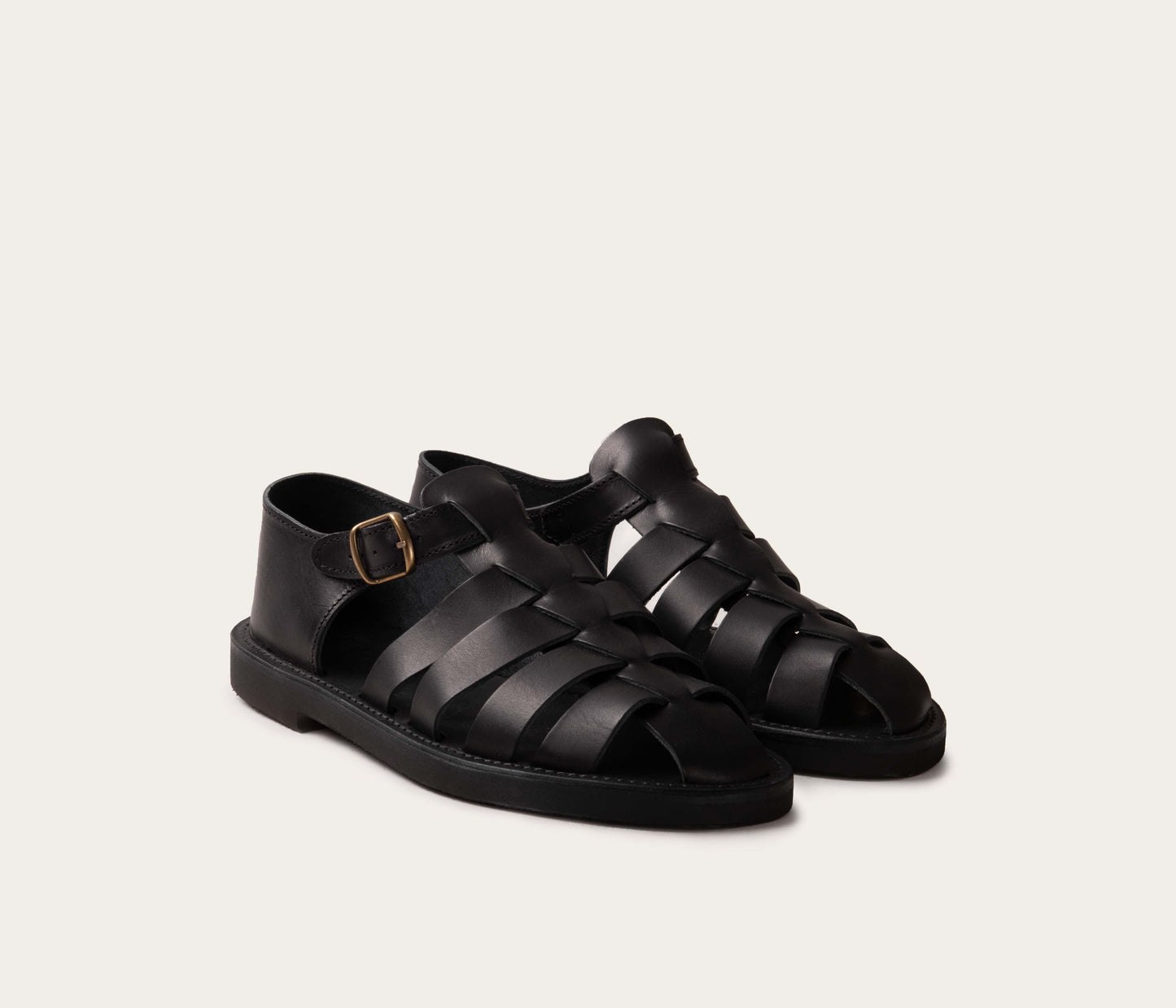 Geronimo Men's Full Ebony Sandal