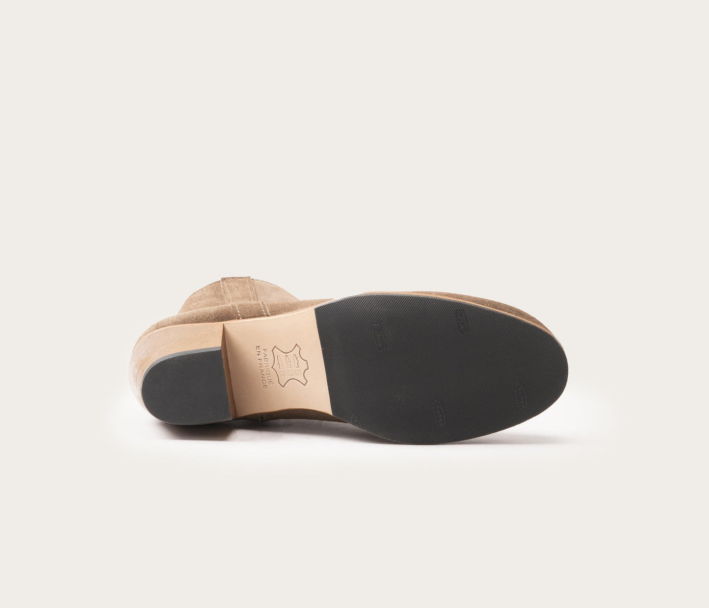 Gil Bottine Femme Velours Taupe
