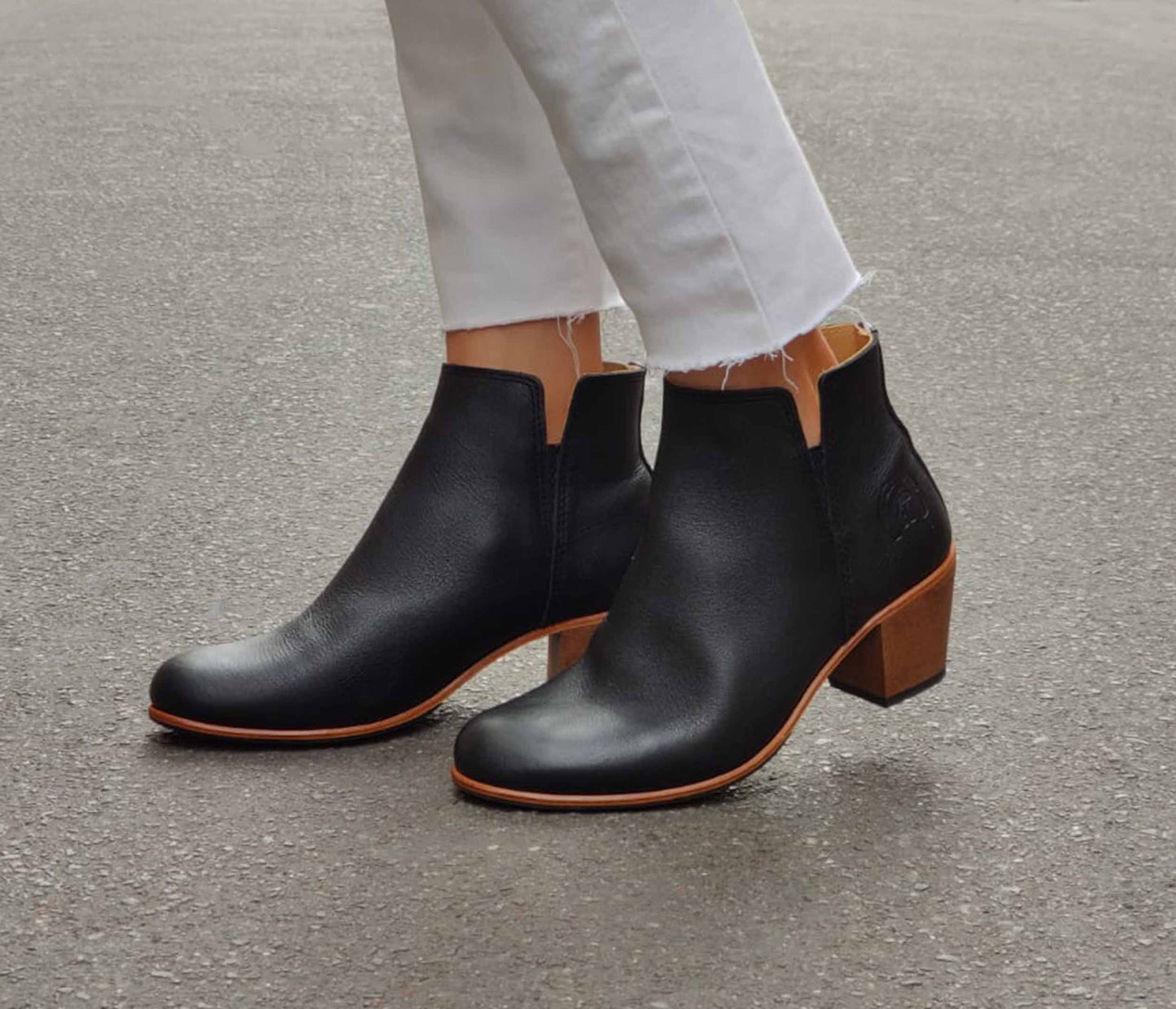 Marion Bottine Femme Souple Noir