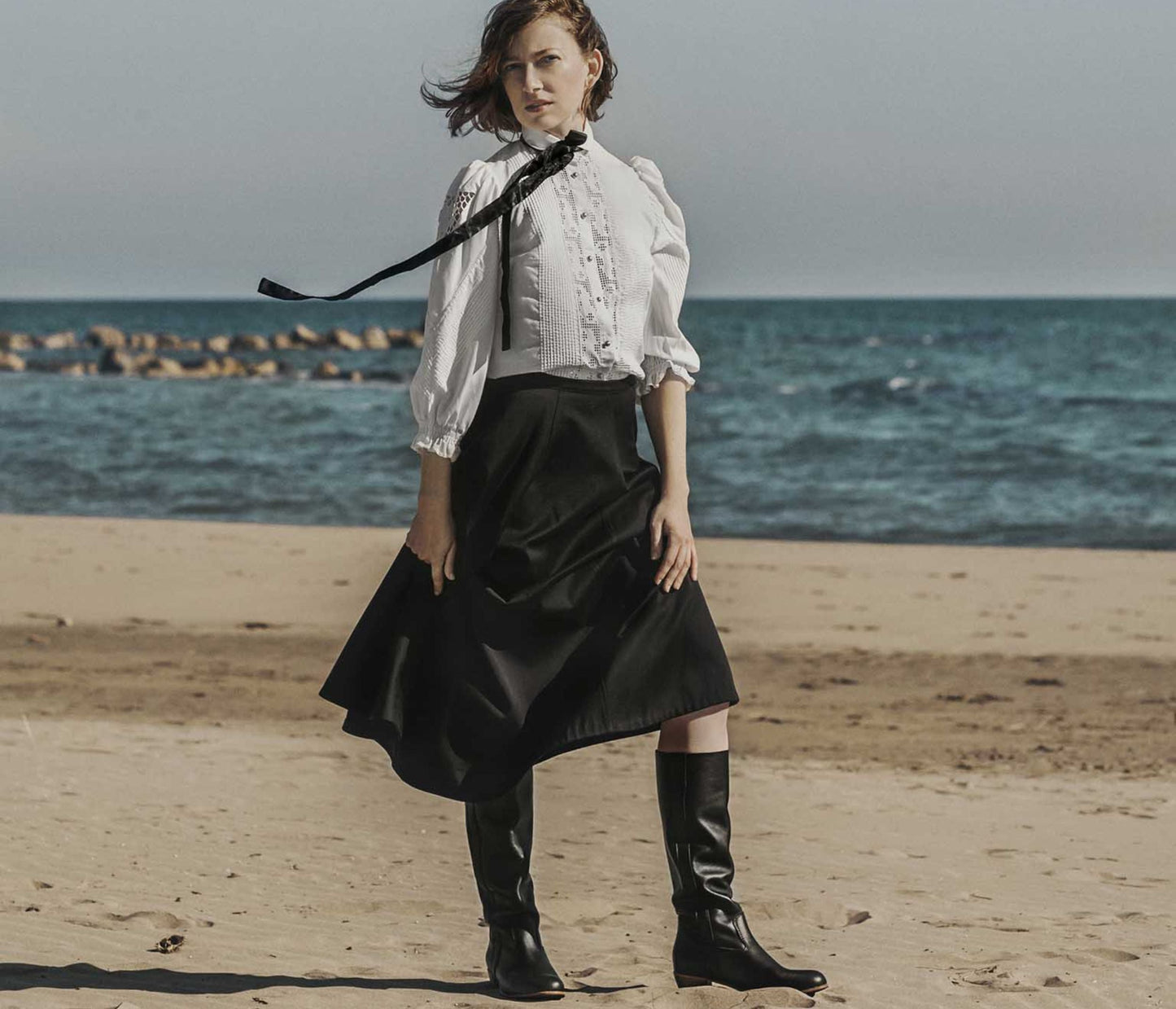 Sara Botte Femme Souple Noir