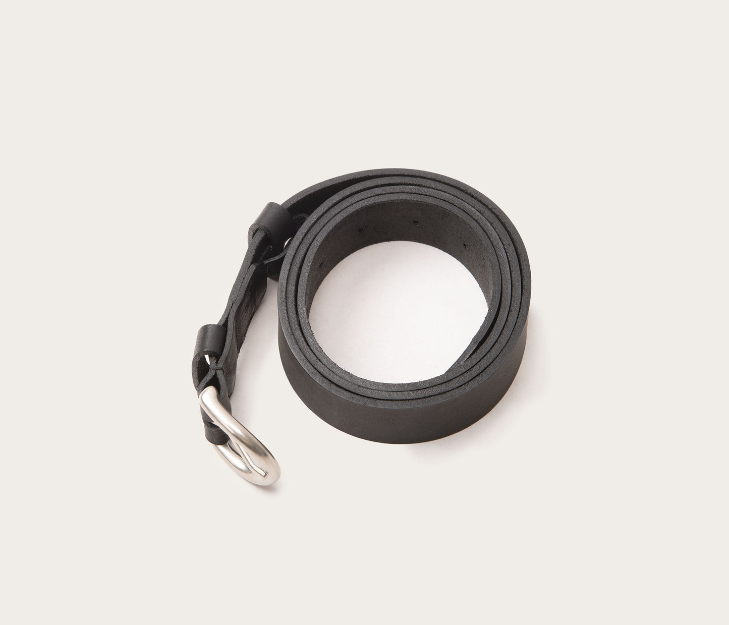 Ceinture 25mm en cuir noir