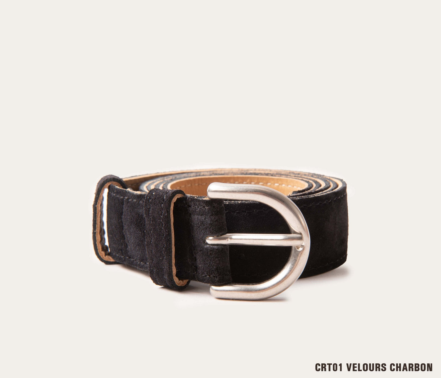 ceinture en cuir velours, ceinture en daim noir, ceinture en cuir velours noir, ceinture noire en daim, ceinture en cuir artisanale, ceinture noire, ceinture made in France