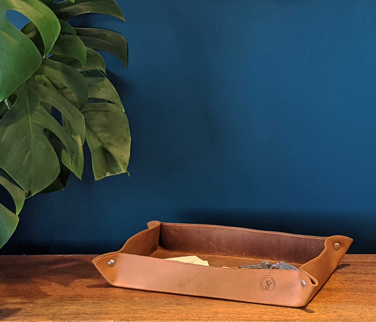 Vide-poche en cuir