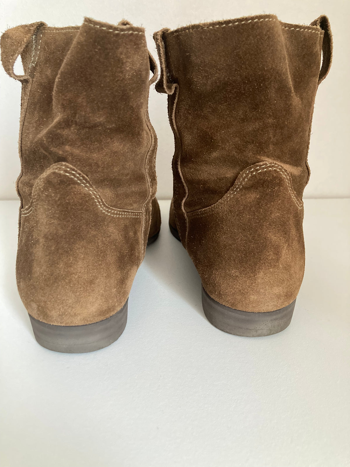 Elsa Bottine Femme Velours Taupe