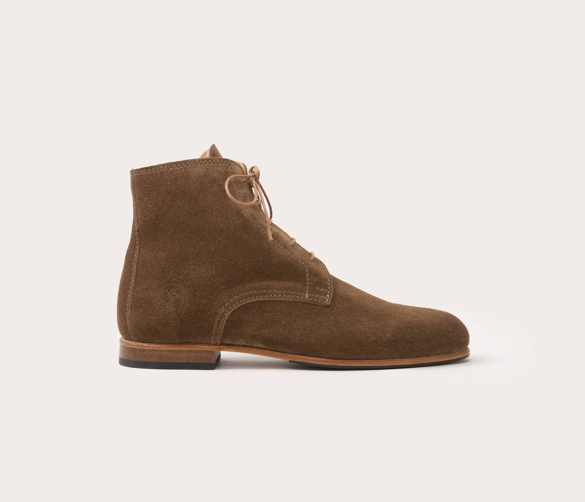 Albert Bottine Femme Velours Taupe