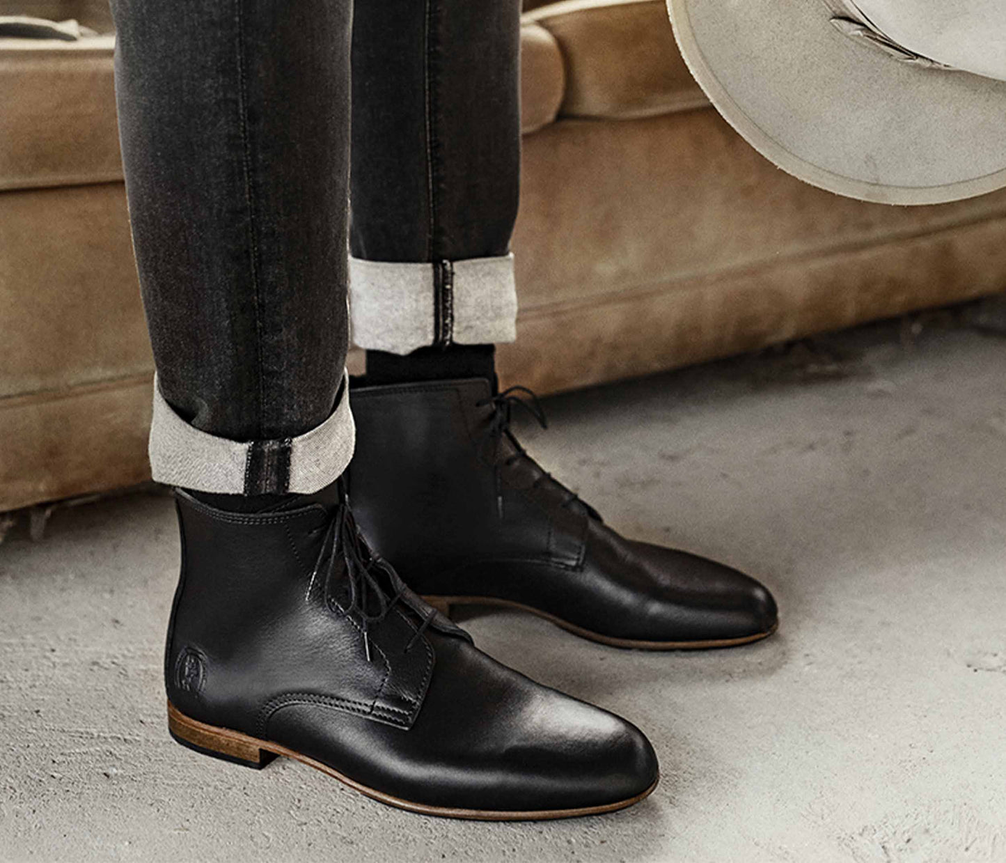 Albert Bottine Homme Souple Noir