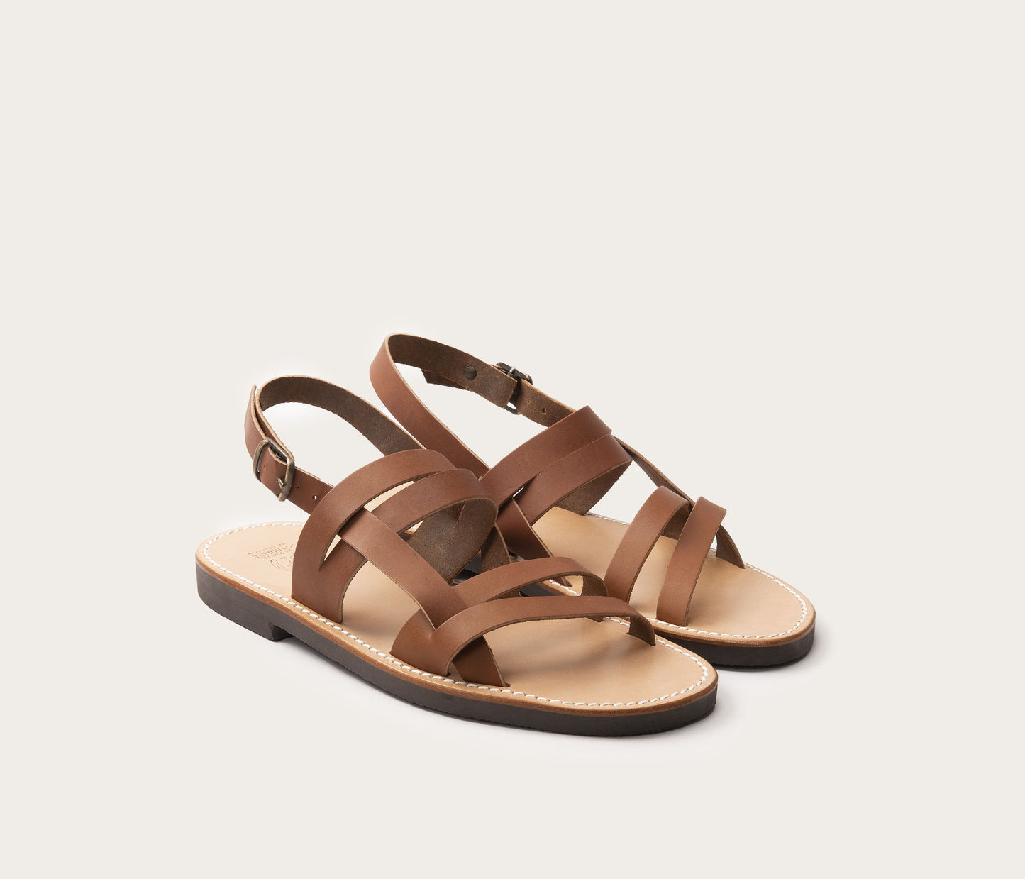 Apt Sandale Homme Marron