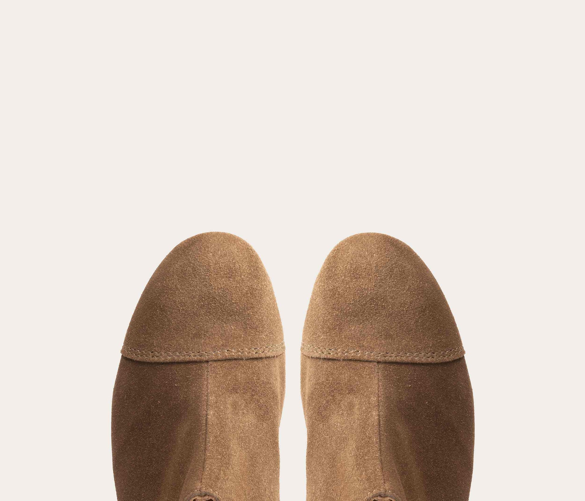 armelle taupe vue de dessus, armelle la botte gardiane, chaussure atelier la botte gardiane