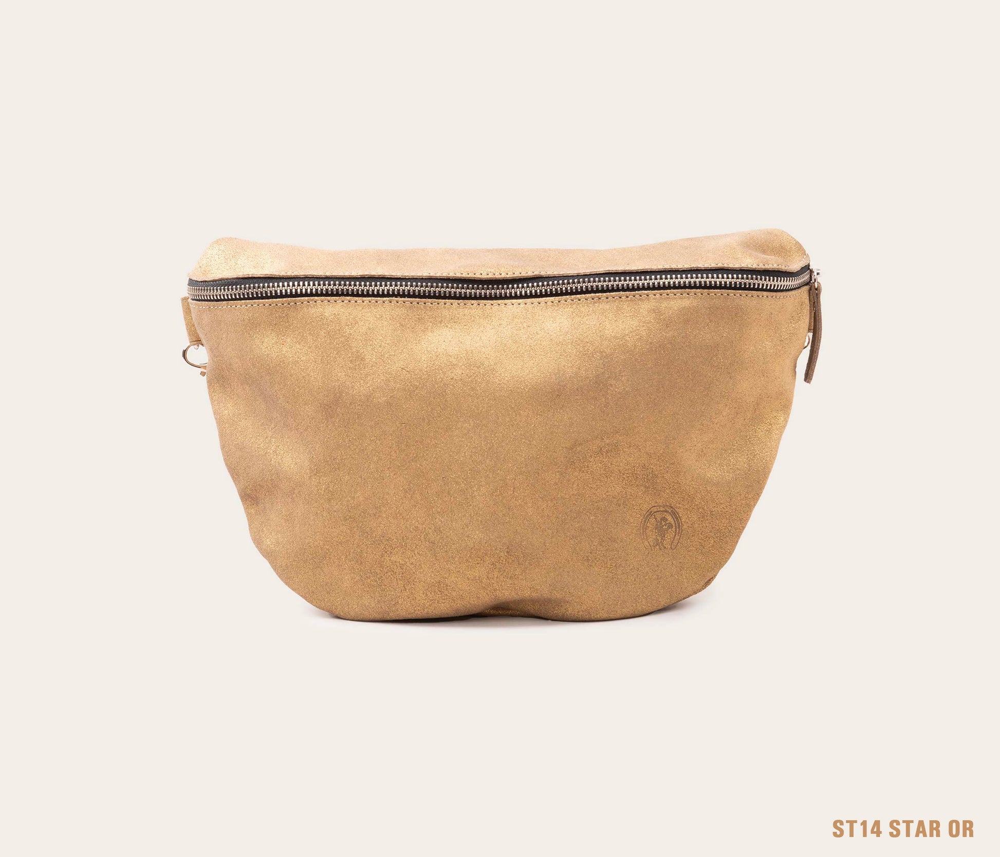 sac banane pailleté, banane pailleté or, sac banane sur mesure en cuir