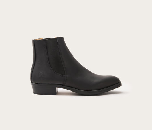 bottine noire homme, bottine noire en cuir homme, botte gardiane bottine homme béline, botte gardiane noire, bottine rock noire, bottine avec petit talon noire, bottine en cuir noir, bottine homme fabriquée en France, bottine made in france men, bottine à élastique noire, bottine noire en cuir avec élastique, bottine de qualité, bottine homme à bout pointu