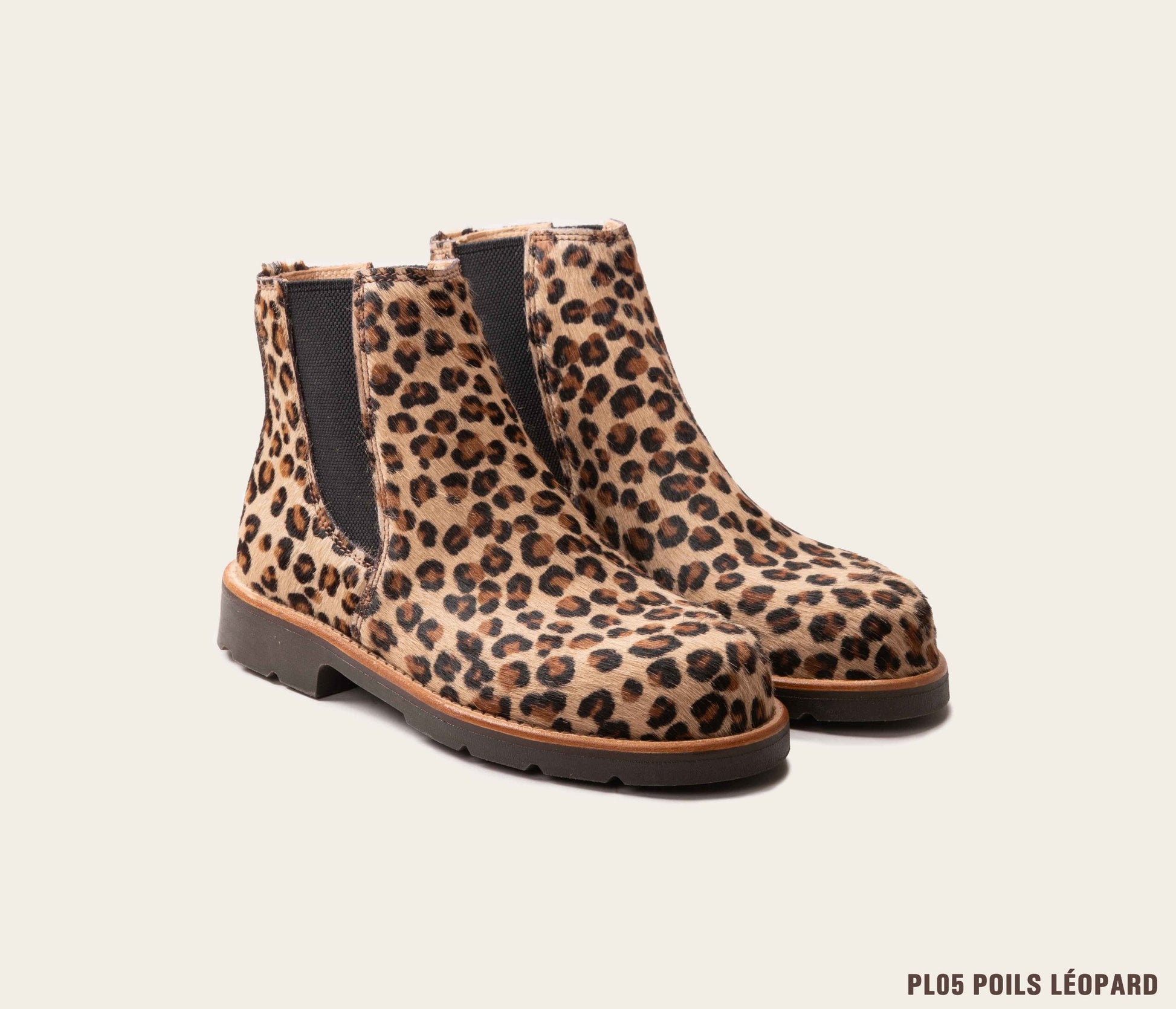 bottine léopard, bottine en cuir léopard, boots en cuir léopard