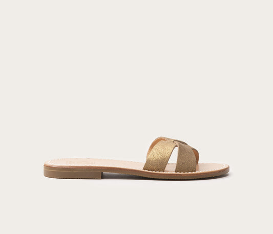 Cap sandale Femme Star Or
