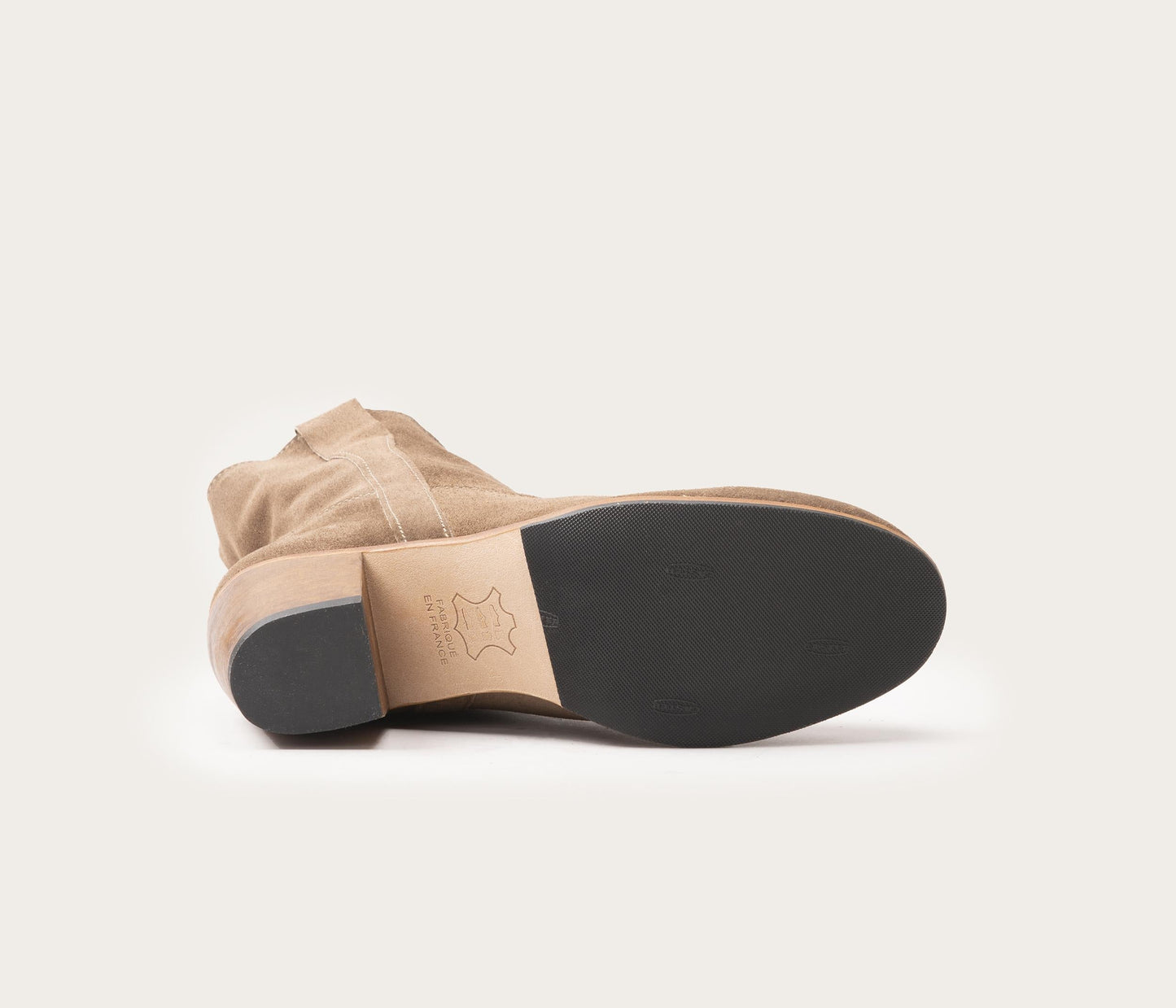 Céleste Bottine Femme Velours Taupe