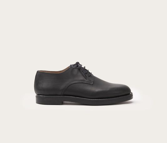derby en cuir noir - derby en cuir noir homme - derby en cuir noir femme è- chaussure de ville en cuir homme - chaussure de ville femme - chaussure élégantes en cuir noir -