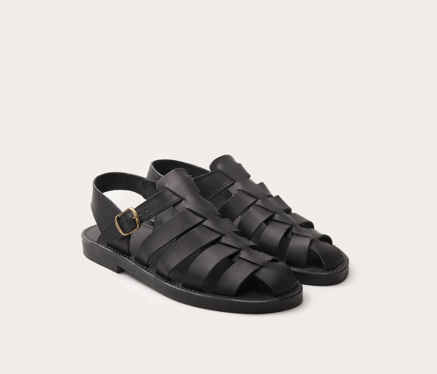Jérôme Men's Full Ebony Sandal