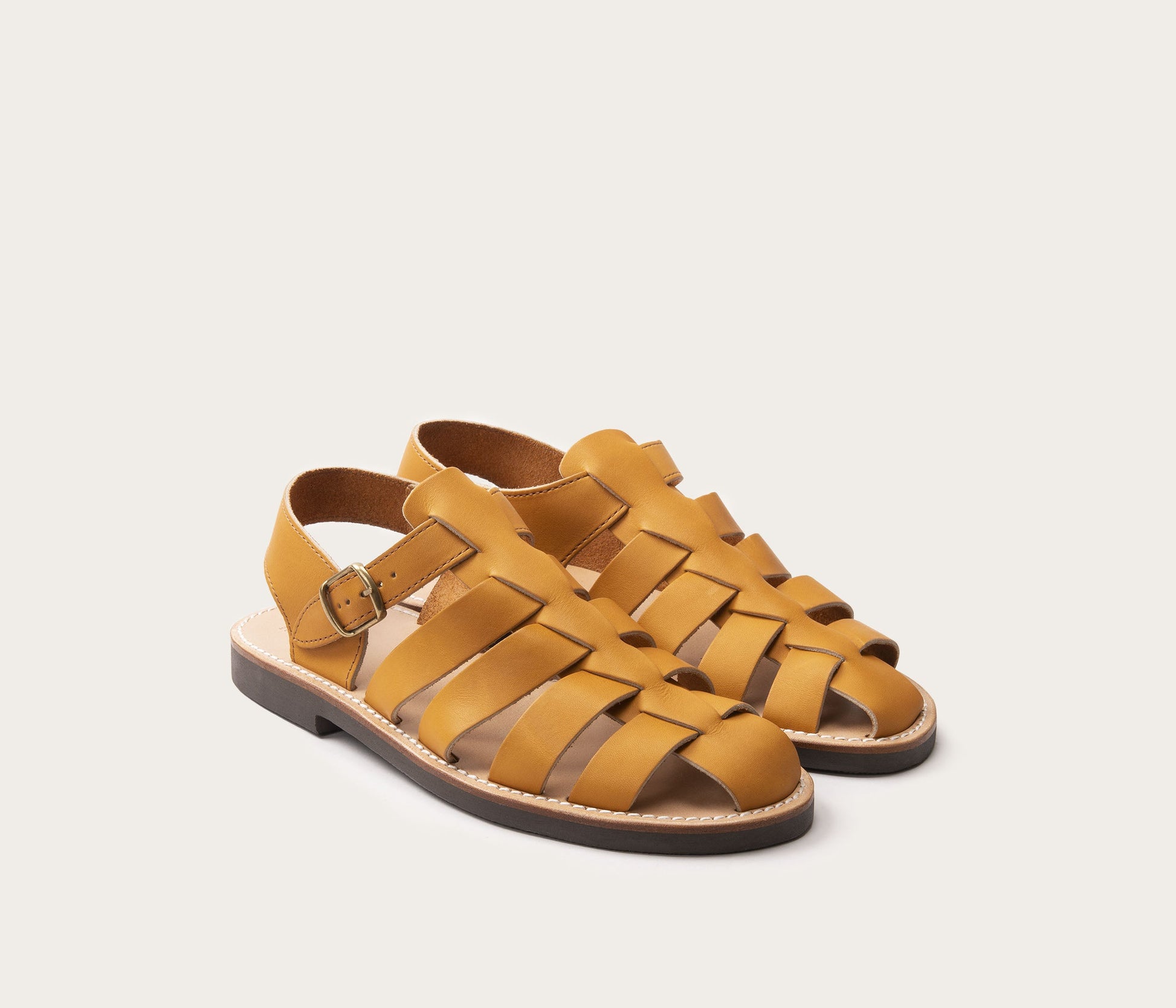 chaussures style les petites tropézienne - chaussures en cuir style les tropézienne - chaussures en cuir style pêcheurs - chaussures de pecheurs en cuir - sandales en cuir style pecheurs - sandales pour homme en cuir naturel - sandales d'été pour homme naturel