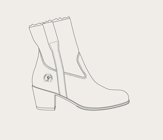 Megève Bottine Mouton Personnalisable