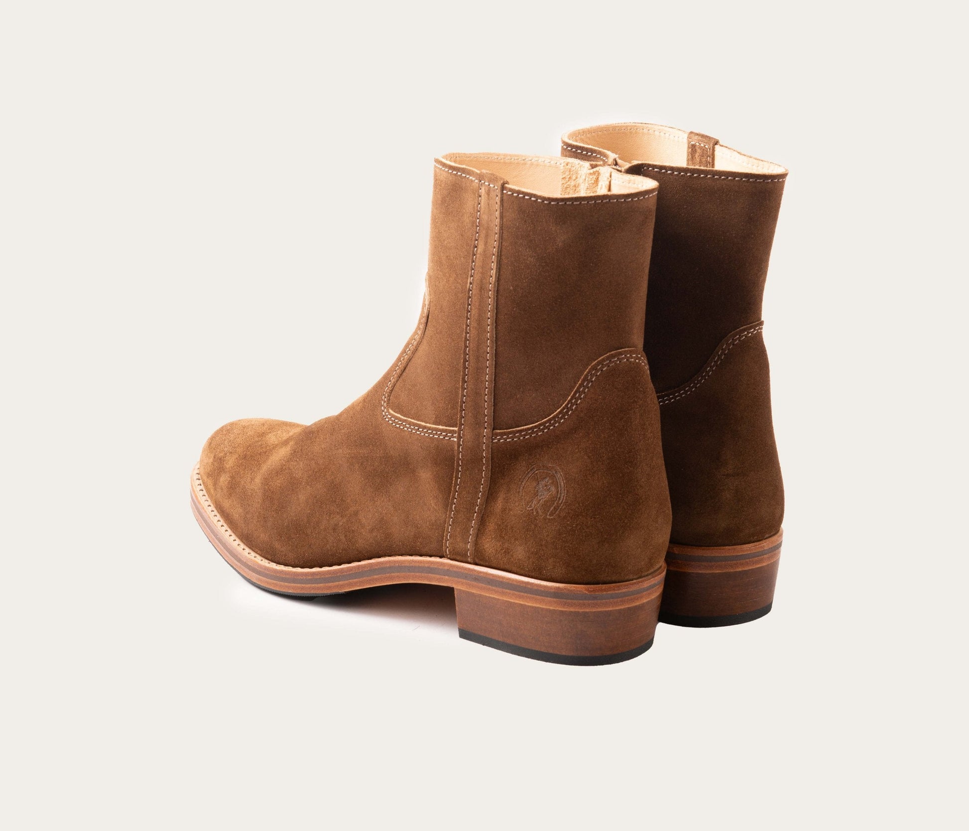 paire de bottine homme camarguaise, paire de boots homme guardian, bottine paire homme daim, bottine en velours homme, bottine en cuire homme