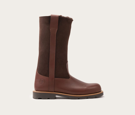 botte boots - botte en cuir et mouton - botte en peau de mouton - botte camarguaise fourrée en mouton - botte en cuir suportlo - botte semelle caoutchouc - botte cuir et mouton femme - botte montagne - botte la botte gardiane valdi -