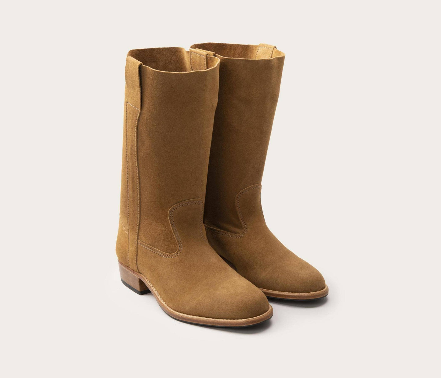 Gardian Paris Botte Femme Velours Havane