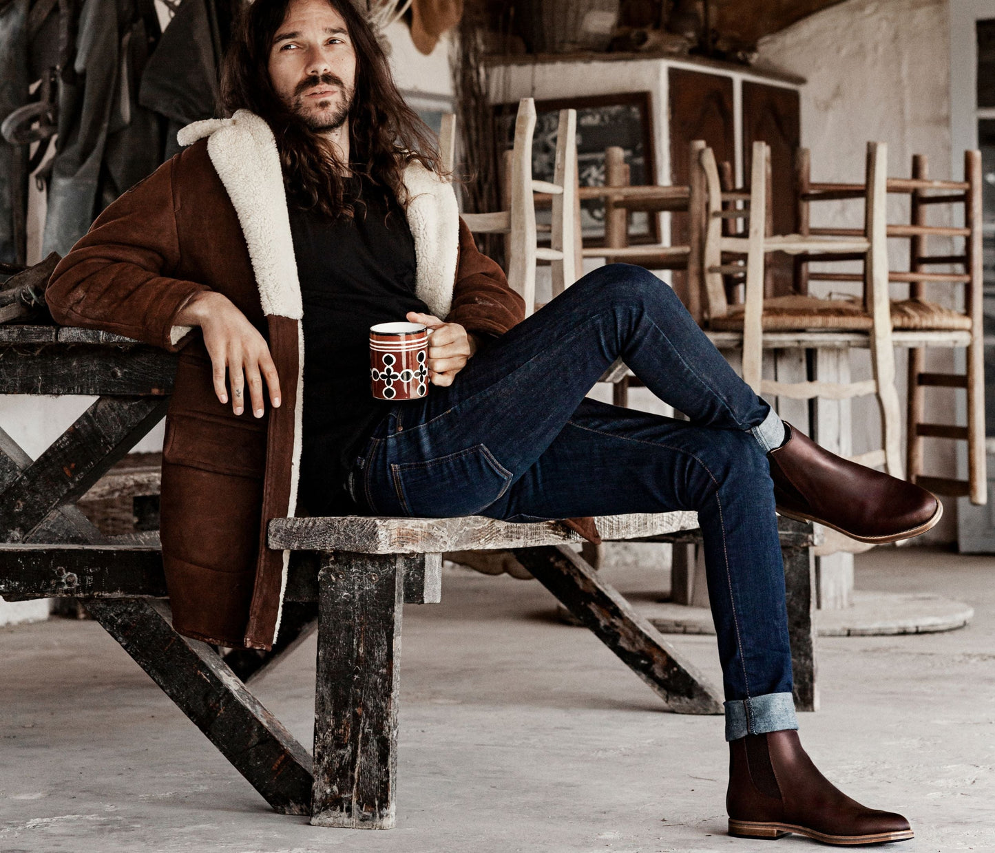Bertrand Bottine Homme Café